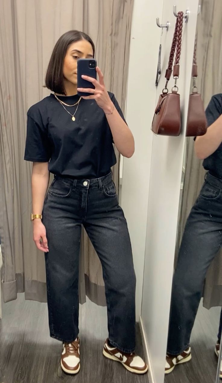 Look all black casual